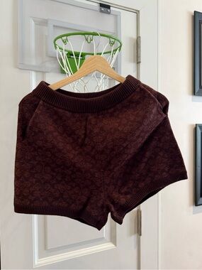 Coach Knit Athletic Shorts — Deep Maroon